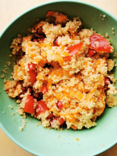 CousCous Salat mit Karotten und Cherry Tomaten, Rezept aus Vroni's Vanlife