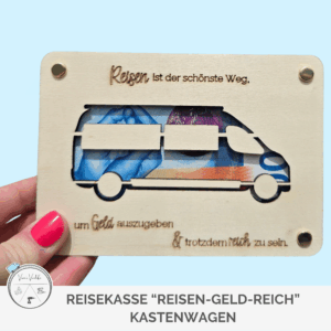 Reise-Kasse "Reisen-Geld-Reich" - Kastenwagen