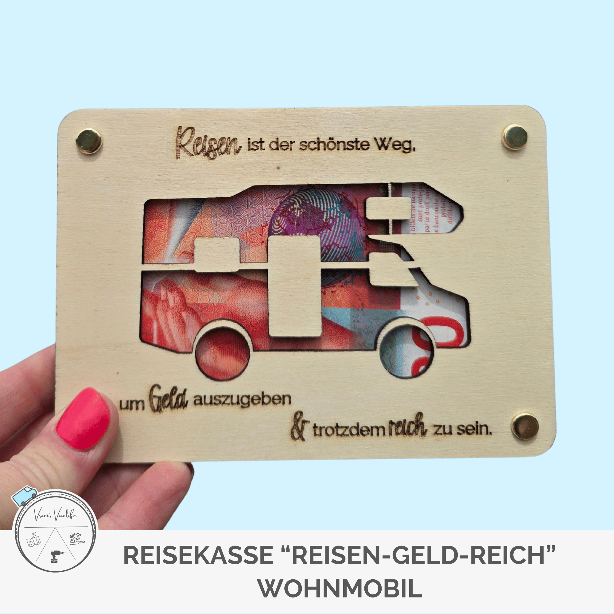 Reise-Kasse "Reisen-Geld-Reich" - Wohnmobil