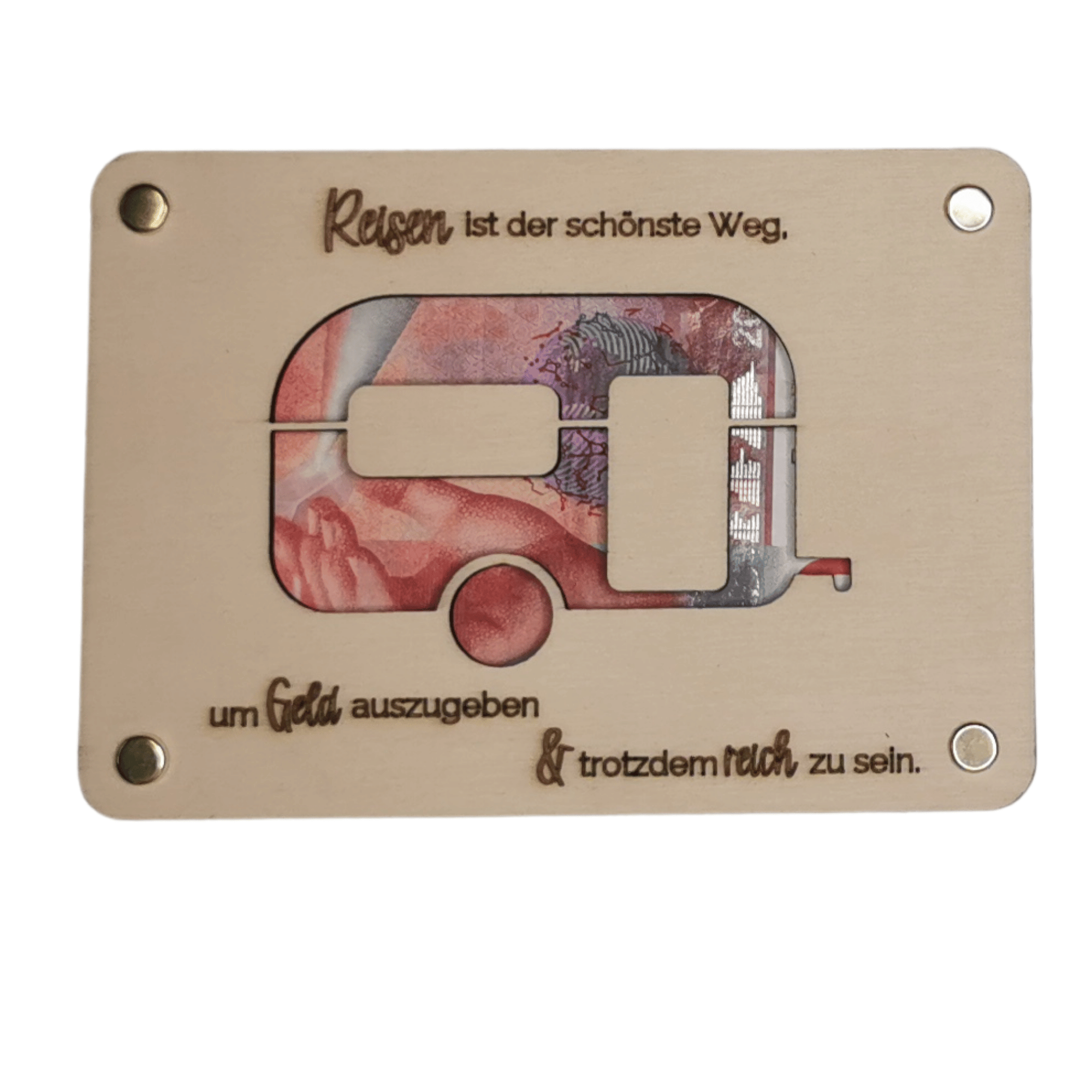 Reise-Kasse "Reisen-Geld-Reich" - Wohnwagen – Bild 7