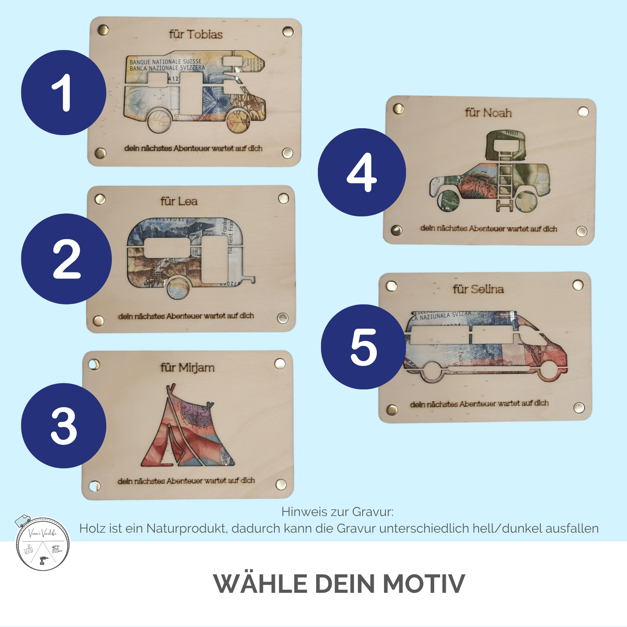 Reise-Kasse "nächstes Abenteuer" - personalisierbar – Bild 3