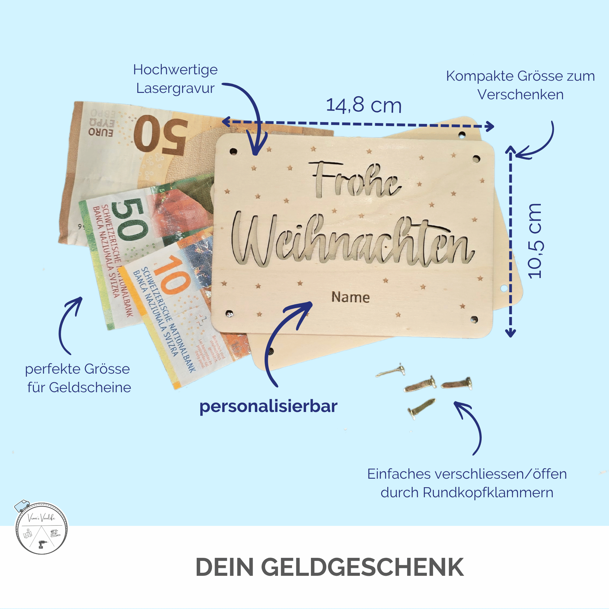Informationen zu Fertigung, Versand und Naturmaterial Holz bei VronisVanlife