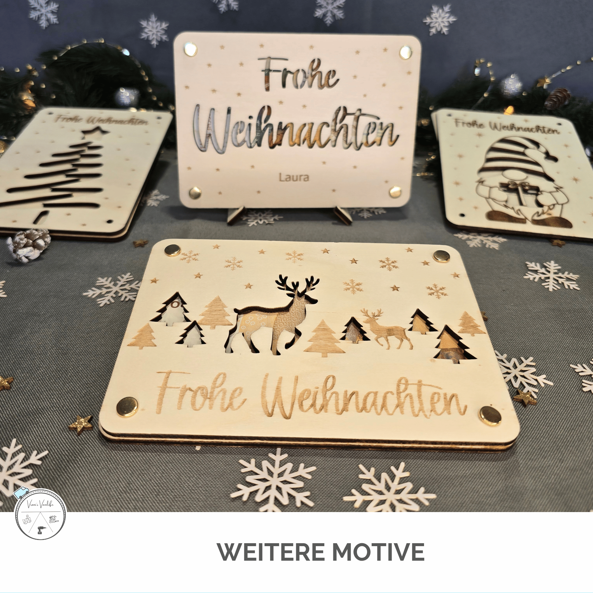 Geldgeschenk-Ideen zu Weihnachten in verschiedenen Ausführungen