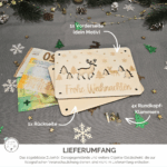 Idee für ein schön verpacktes Geldgeschenk zu Weihnachten aus Naturholz