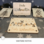 Weihnachtliche Geldgeschenk-Verpackungen aus Holz von VronisVanlife in verschiedenen Motiven